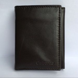 NWOT Men's CLAIBORNE Genuine Leather Wallet Brown